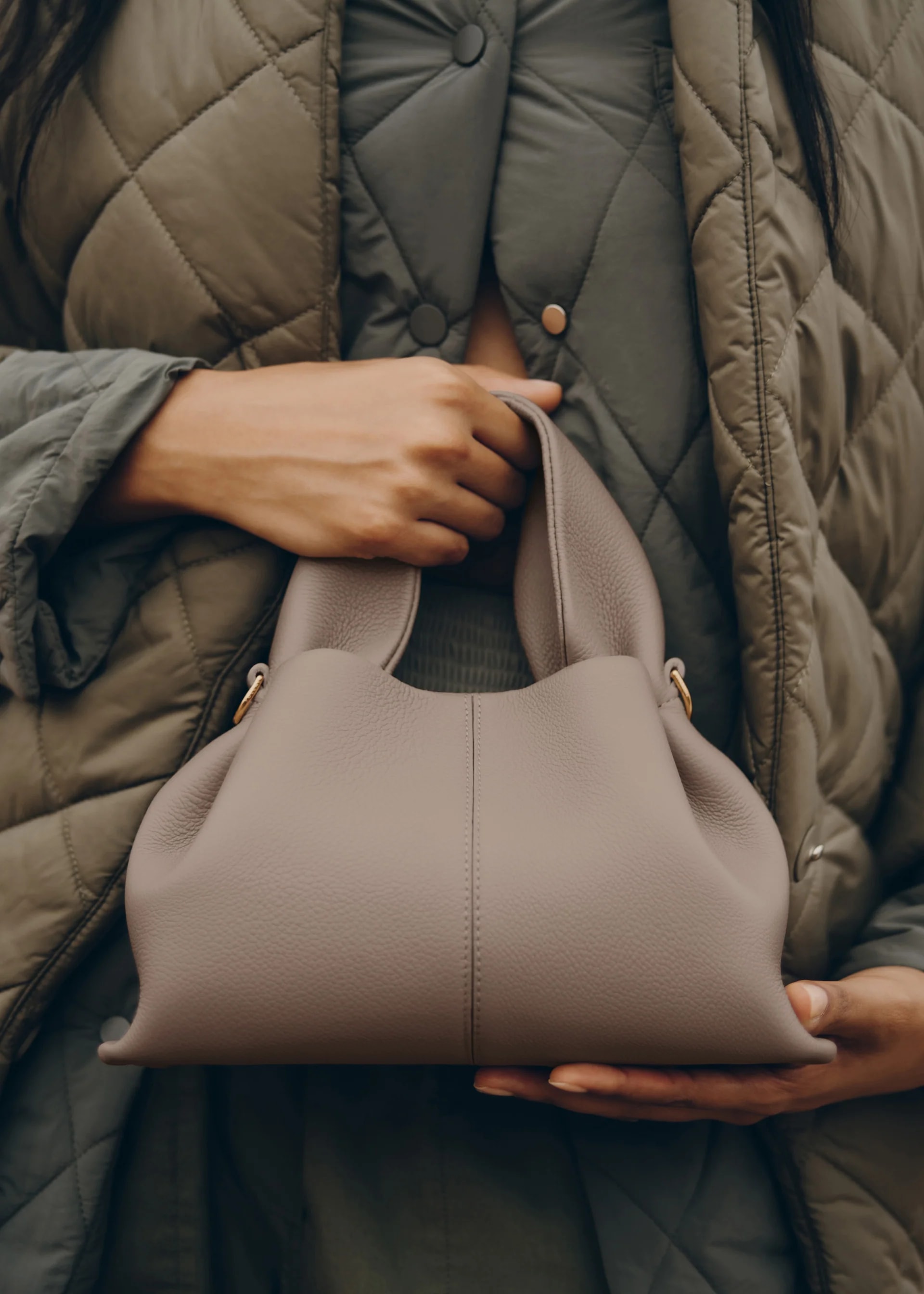NUMÉRO NEUF MINI Taupe Grained