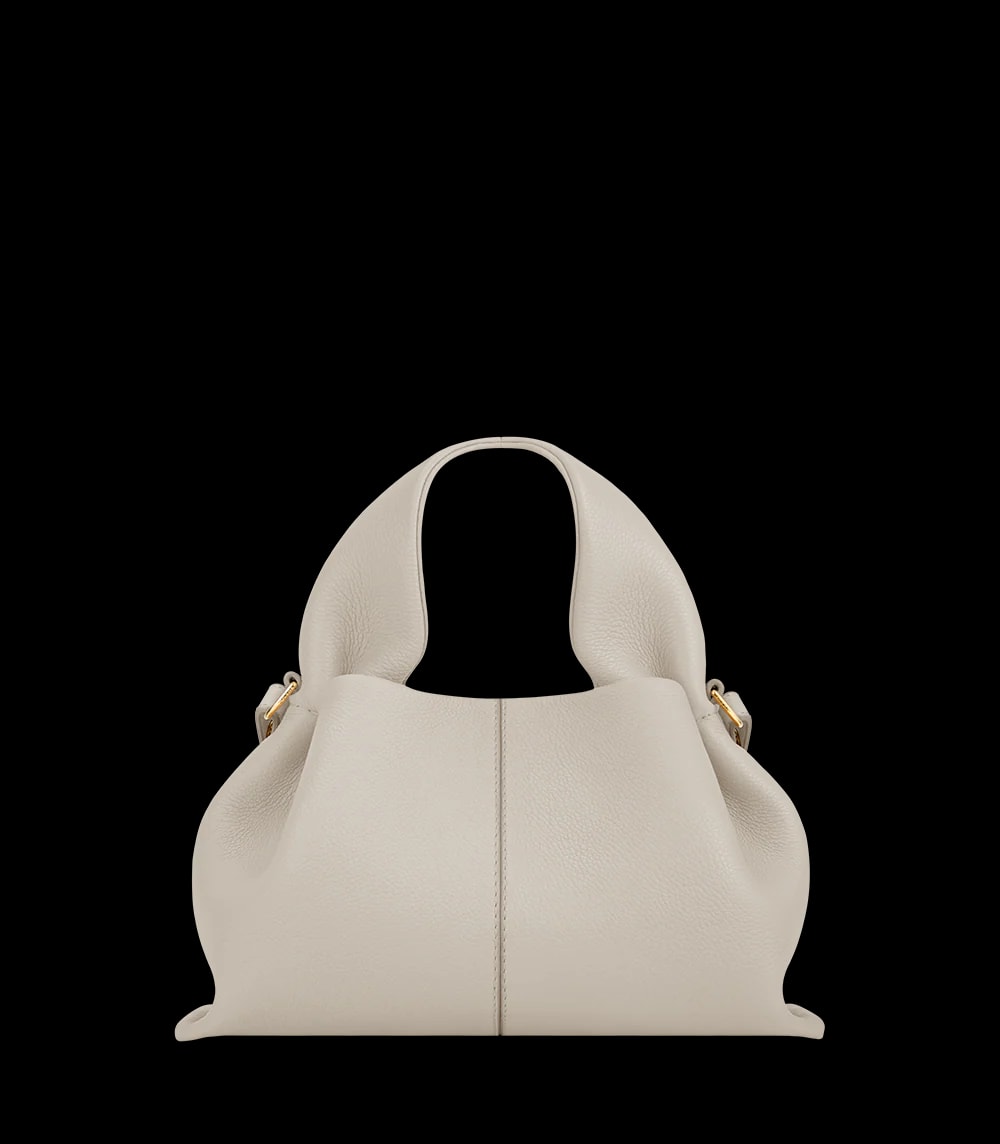 Polène NUMÉRO NEUF MINI Chalk Grained — authentic Polène bag