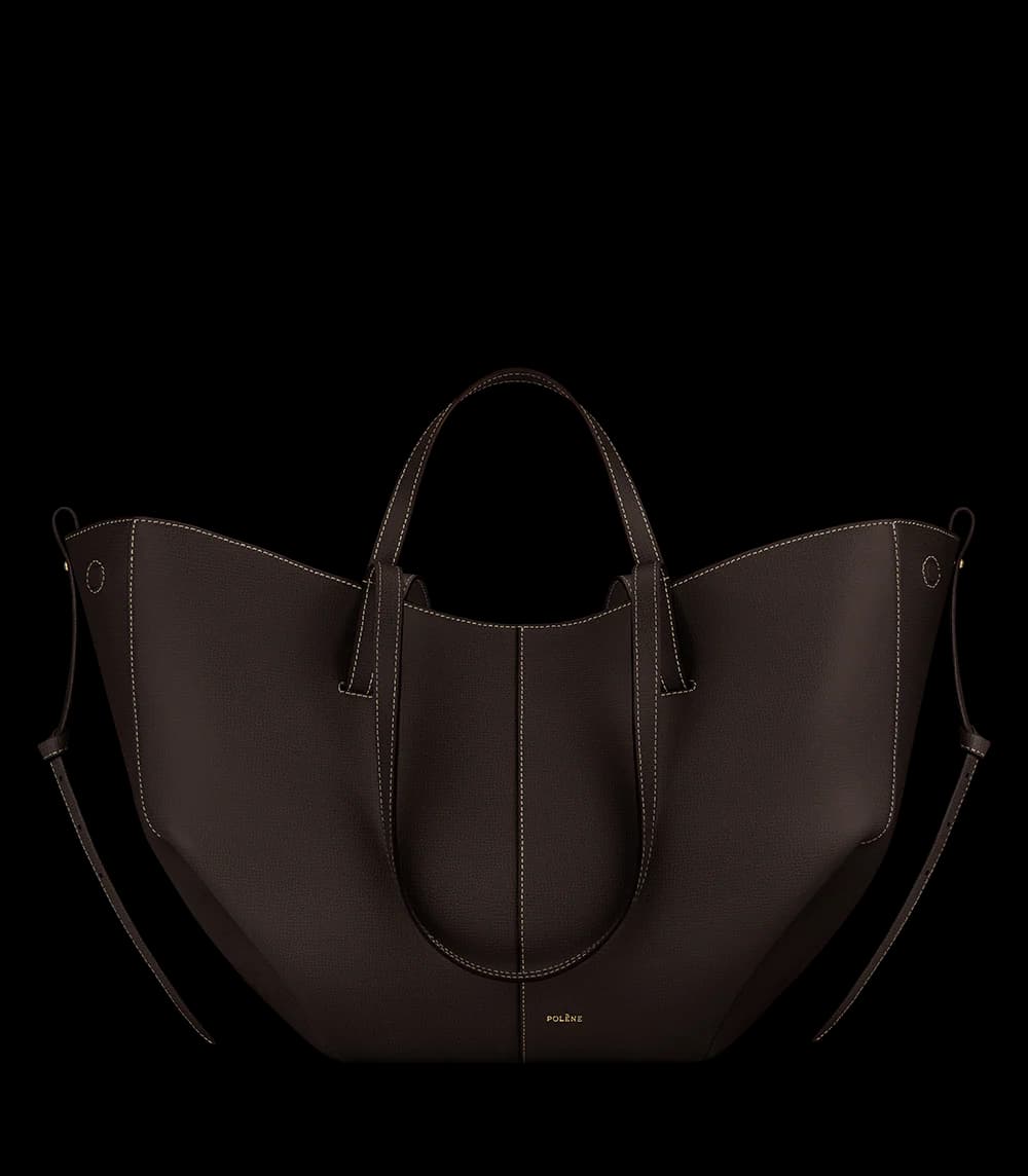 Polène Bag CYME — Ebony Grained